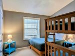 Guest bedroom on the third floor with a Full size bed and twin over twin bunk bed